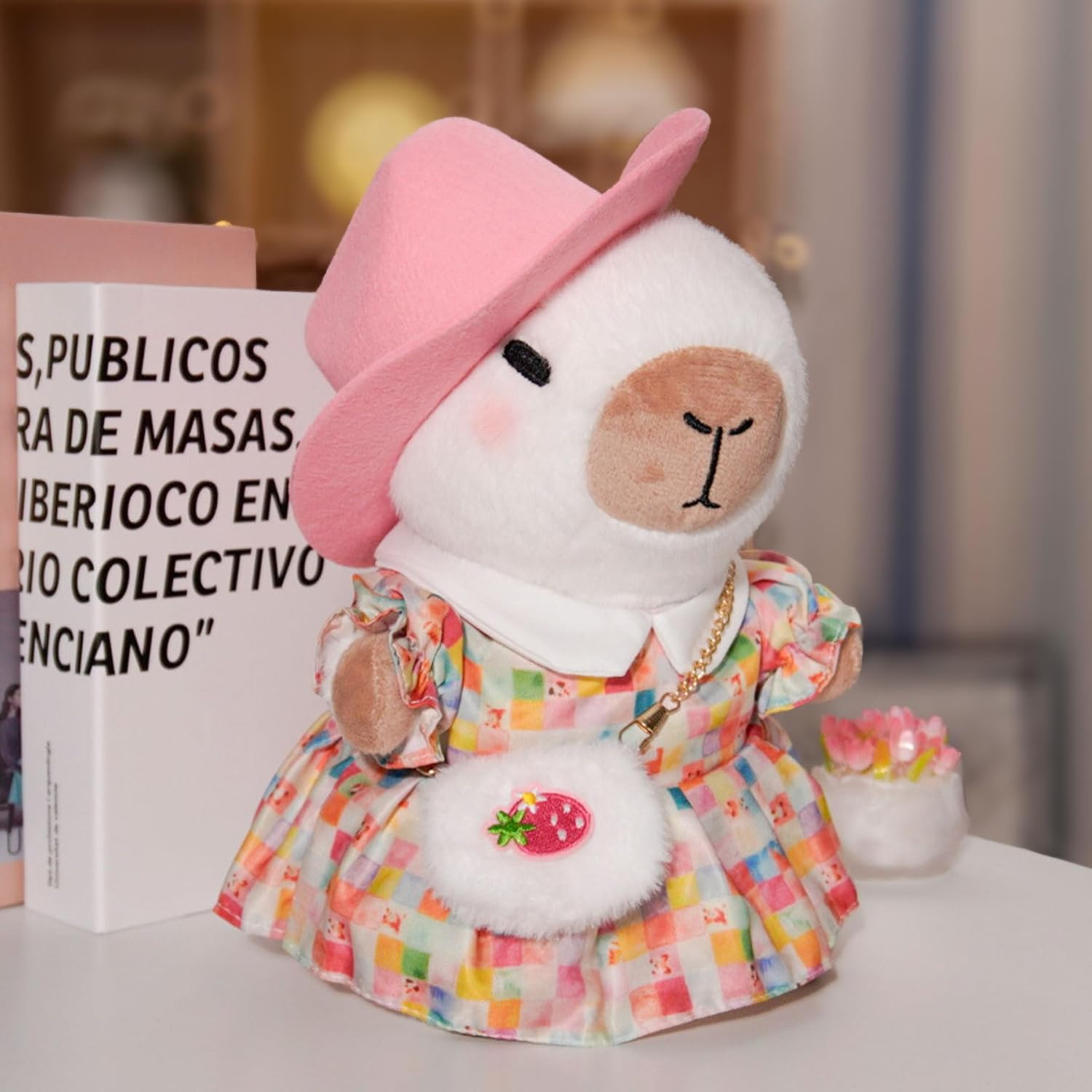 KUMANEKO Capybara Plush Clothes & Accessories Set – 12-Piece Dress-Up Outfits for 10-Inch Plush Toys