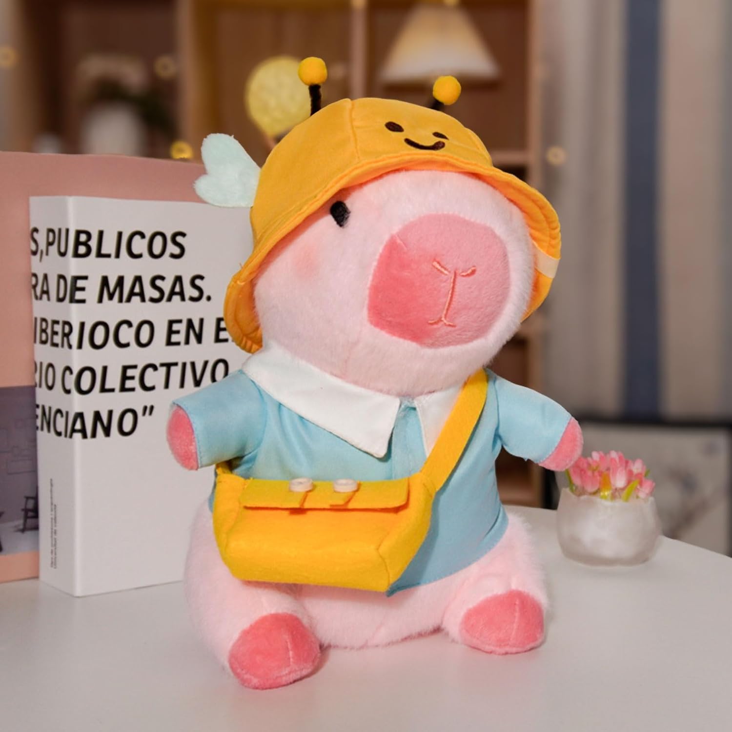 KUMANEKO Capybara Plush Clothes & Accessories Set – 12-Piece Dress-Up Outfits for 10-Inch Plush Toys
