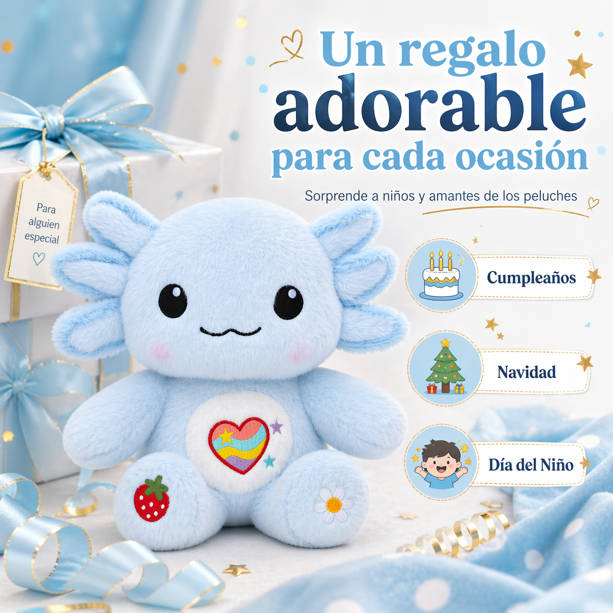 Cute Axolotl Plush Gifts for Kids