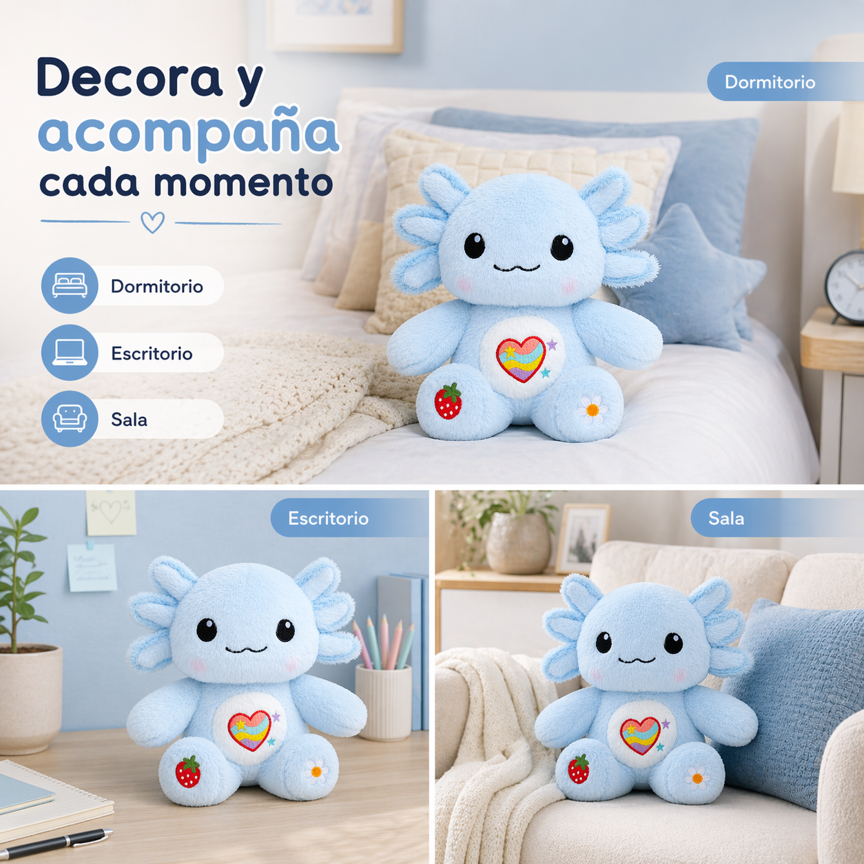 Cute Axolotl Plush Gifts for Kids