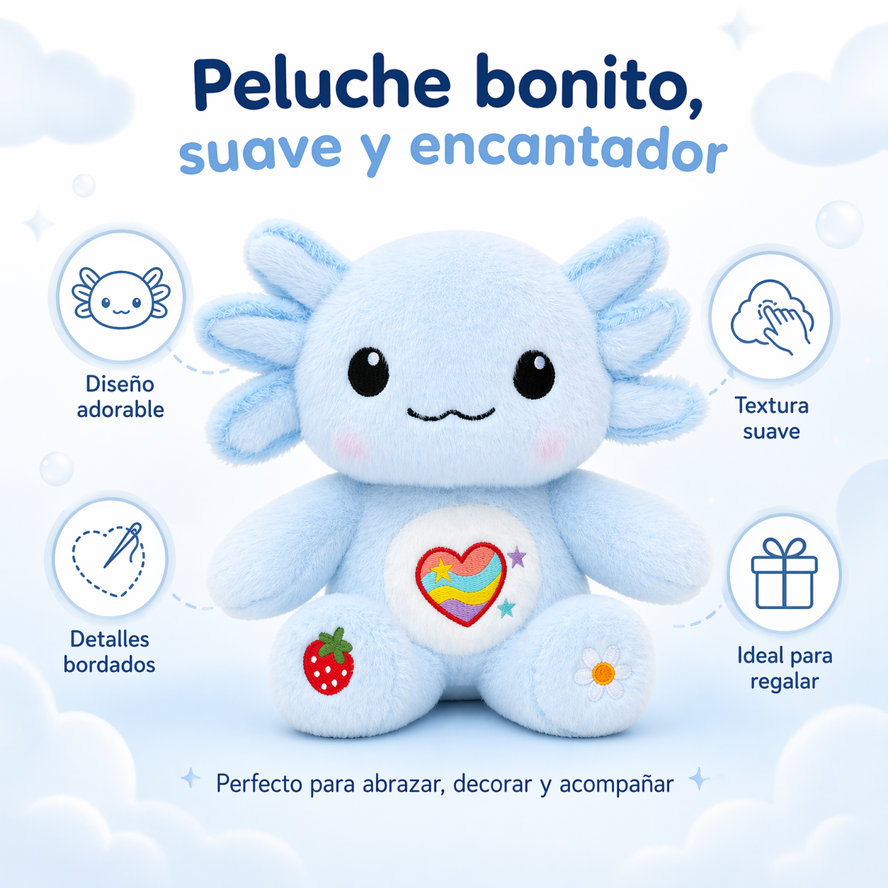 Cute Axolotl Plush Gifts for Kids