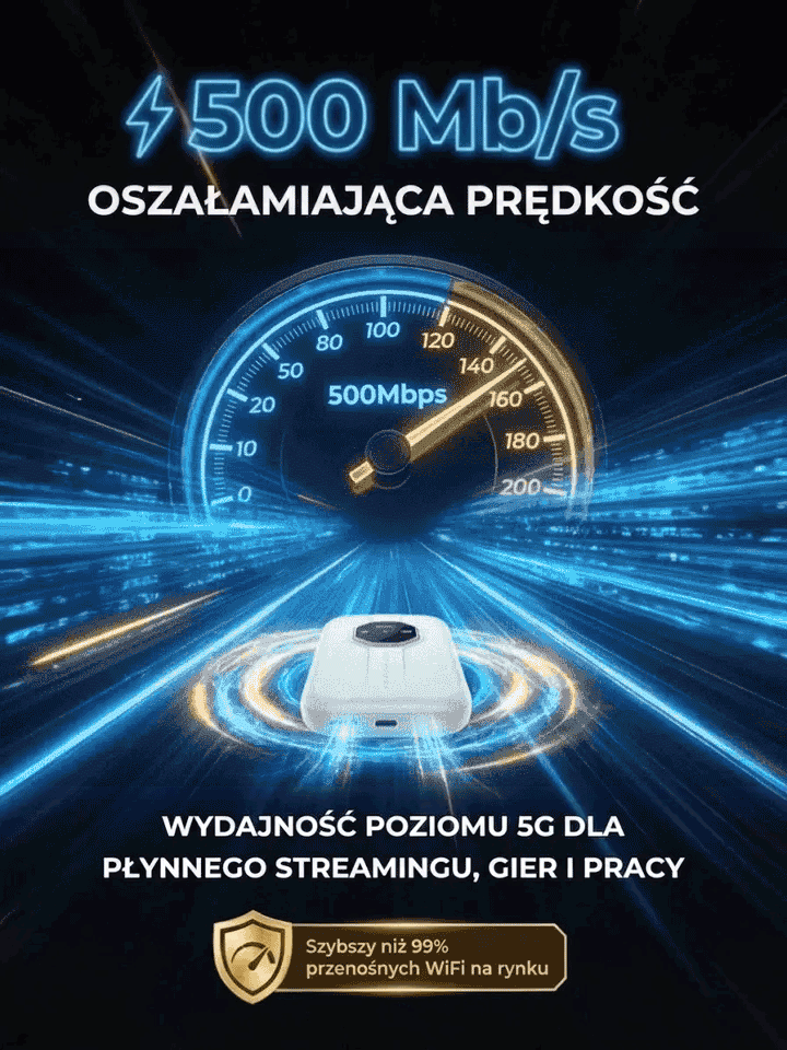 🚀【Idealny do Podróży】Przenośny WiFi z globalnym zasięgiem, dożywotnio za darmo| Bateria 24H | Podłącz 16 Urządzeń | Płatność przy🔥