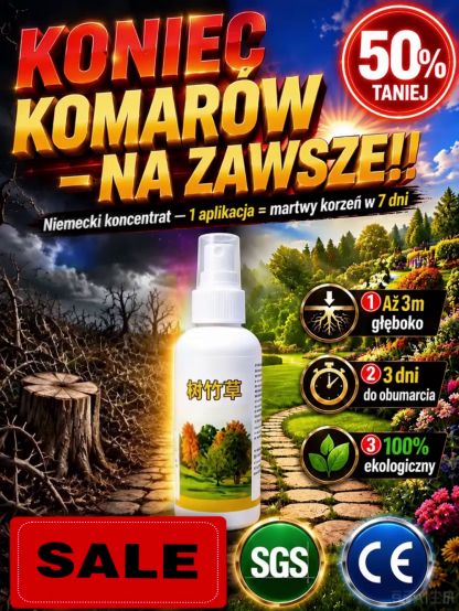🚨 OSTATNIA DOSTAWA Z NIEMIEC! RABAT -83% 🚨Środek do usuwania drzew i korzeni