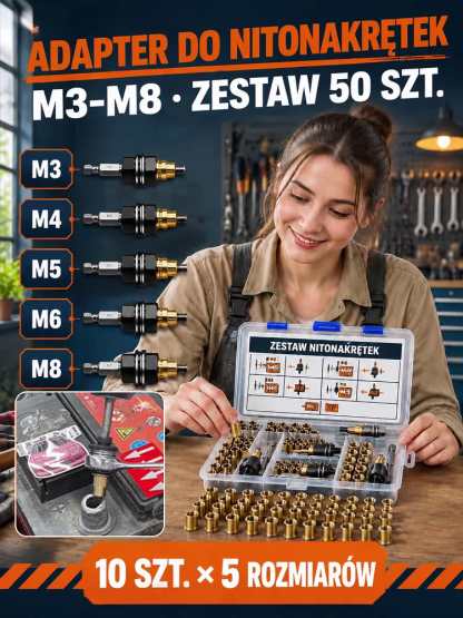 💥【Wyprzedaż Magazynu -80%】Zestaw naprawczy nakrętek– Gwint w 3 Sekundy! ⚙️