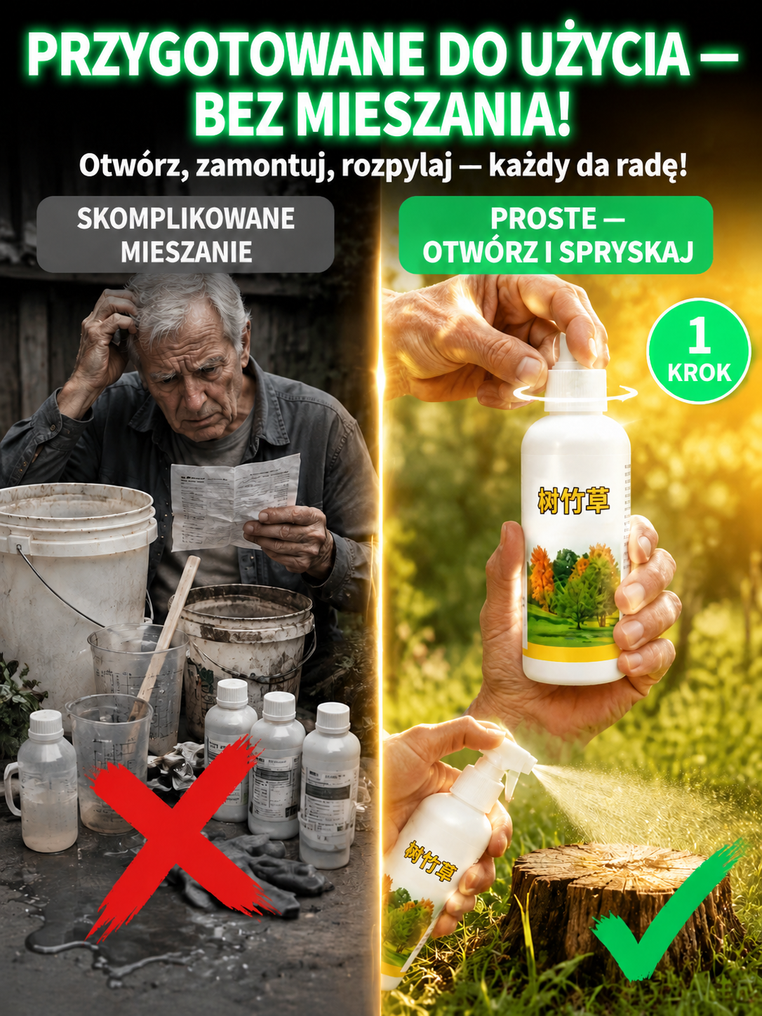 🚨 OSTATNIA DOSTAWA Z NIEMIEC! RABAT -83% 🚨Środek do usuwania drzew i korzeni