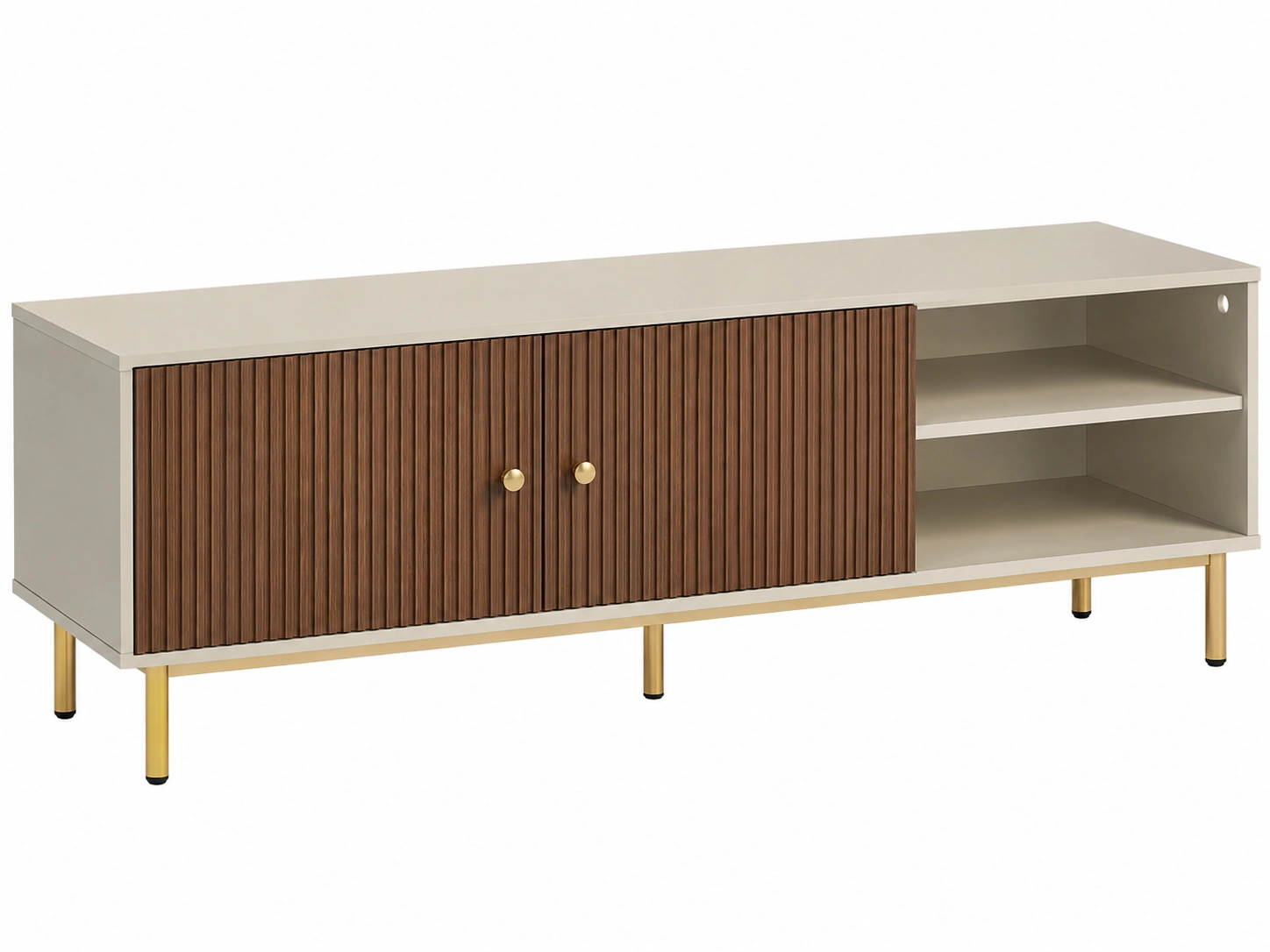 Mueble TV Beige y Marrón-novelvora