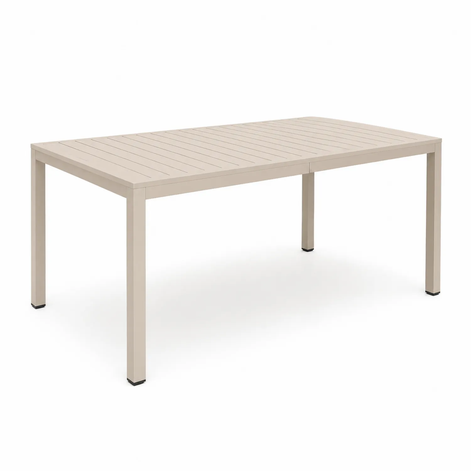 Stół aluminiowy prostokątny beżowy 150 cm