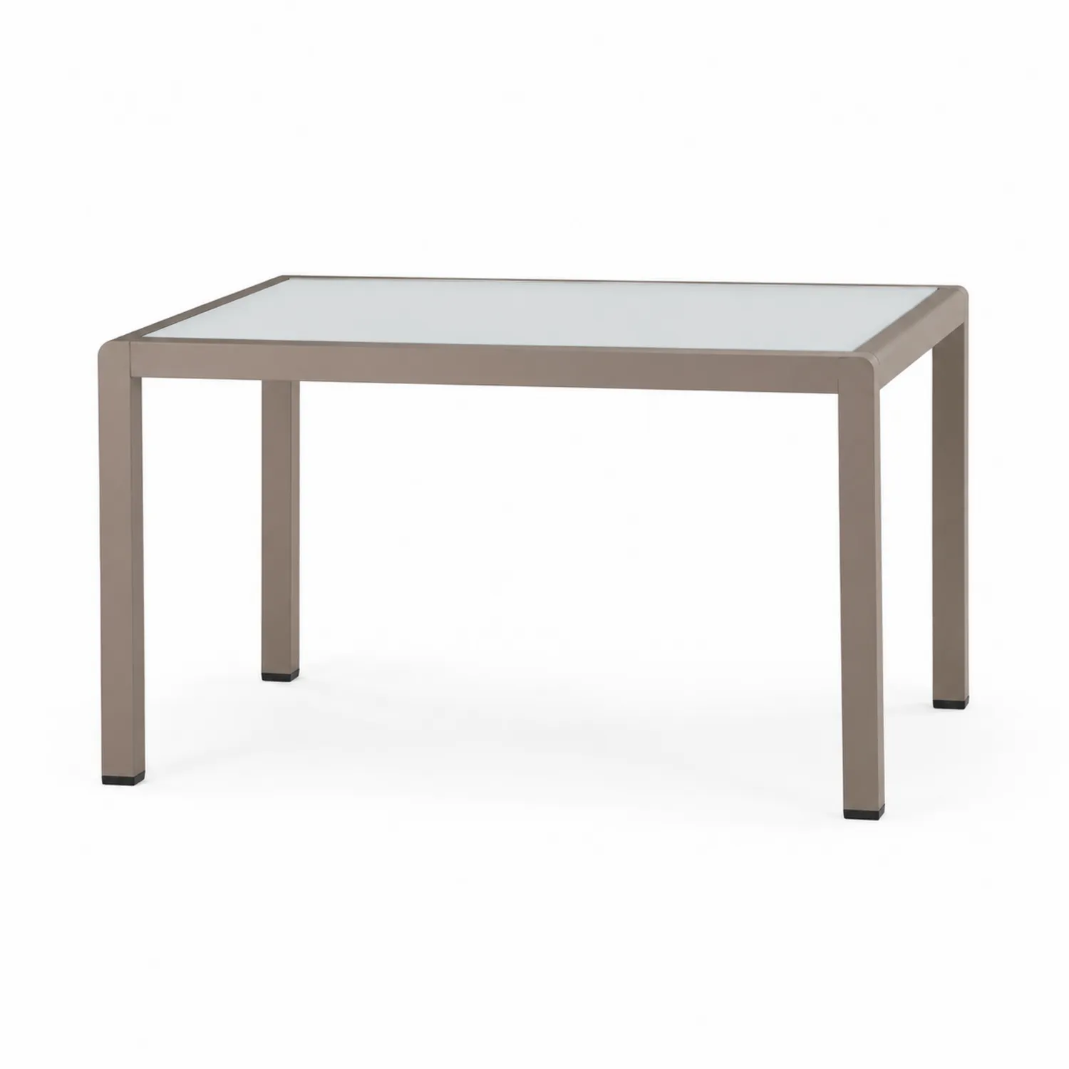 Stół ogrodowy aluminiowy z szkłem hartowanym 150x90 cm Brązowy