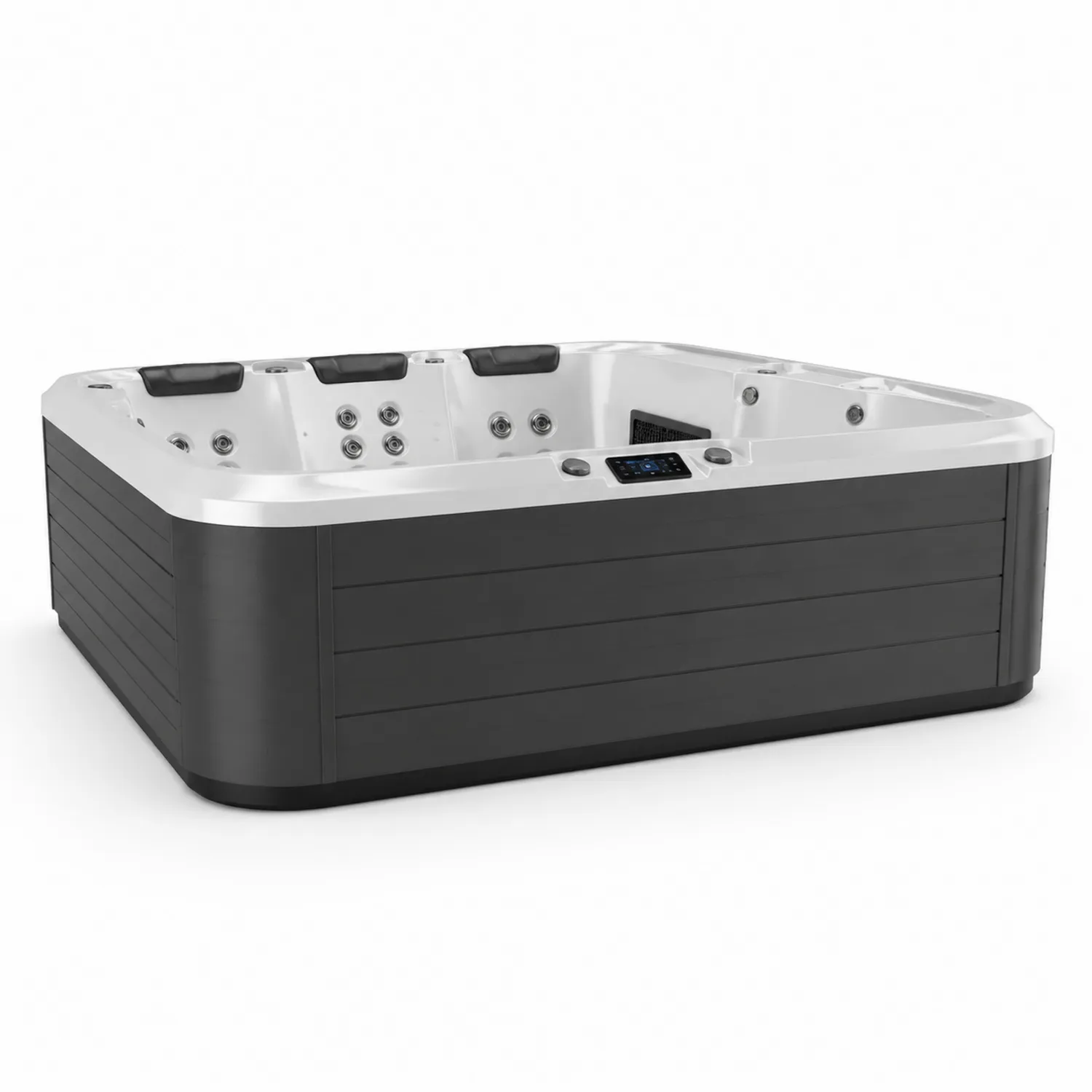 Prostokątna wanna z hydromasażem 220x200x90 cm akryl