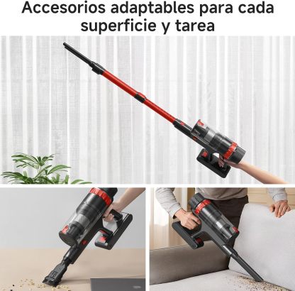 Aspiradora Sin Cable 530W | Succión 48 kPa, Hasta 70 Min de Autonomía y Pantalla Táctil