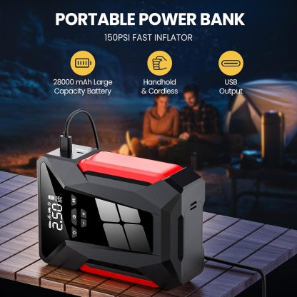 Arrancador de Batería para Coche 10000 mAh | Fuente de Alimentación de Emergencia con Bolsa de Transporte