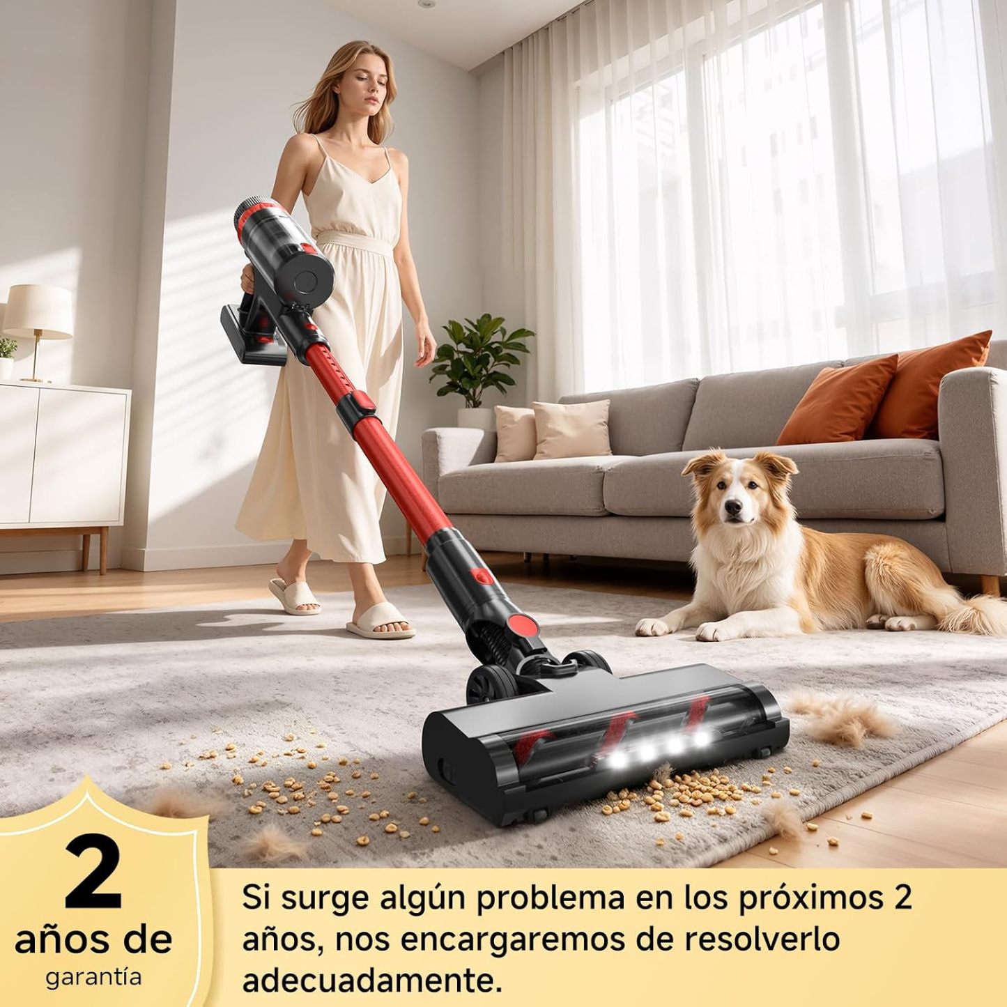 Aspiradora Sin Cable 530W | Succión 48 kPa, Hasta 70 Min de Autonomía y Pantalla Táctil