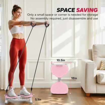 Disco de Giros para Ejercicio de Cintura | Entrenador Abdominal Antideslizante y Silencioso para Fitness en Casa