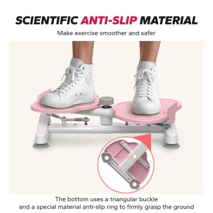 Disco de Giros para Ejercicio de Cintura | Entrenador Abdominal Antideslizante y Silencioso para Fitness en Casa