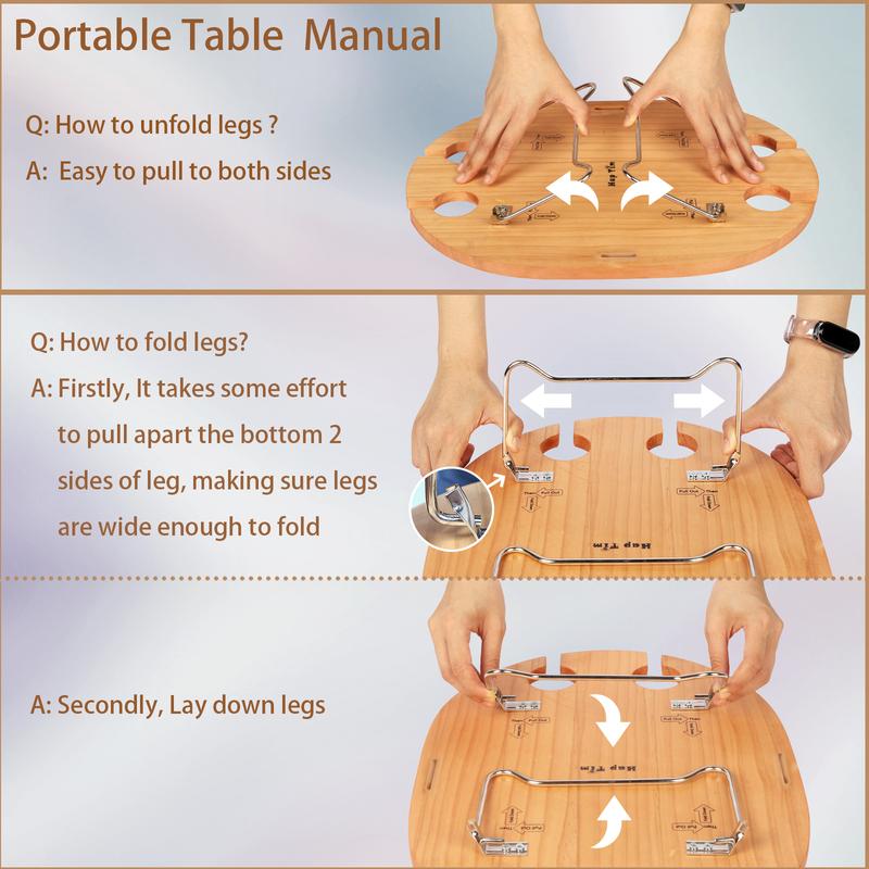 Cesta de Picnic de Mimbre para 2 o 4 Personas | Mesa Plegable para Vino, Vajilla Completa y Bolsa Térmica