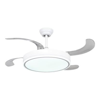 Ventilador de Techo con Luz LED y Mando a Distancia | Motor DC Silencioso, Aspas Retráctiles, 6 Velocidades y Temporizador