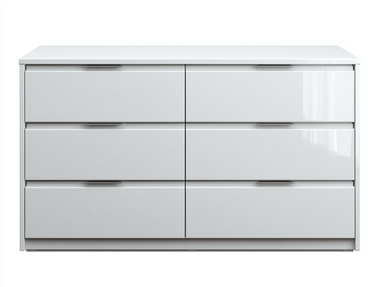 Kommode mit Schubladen Holzwerkstoff 150x45x75 cm - Weiß - Für Schlafzimmer - Modernes Design-Loftgetyard