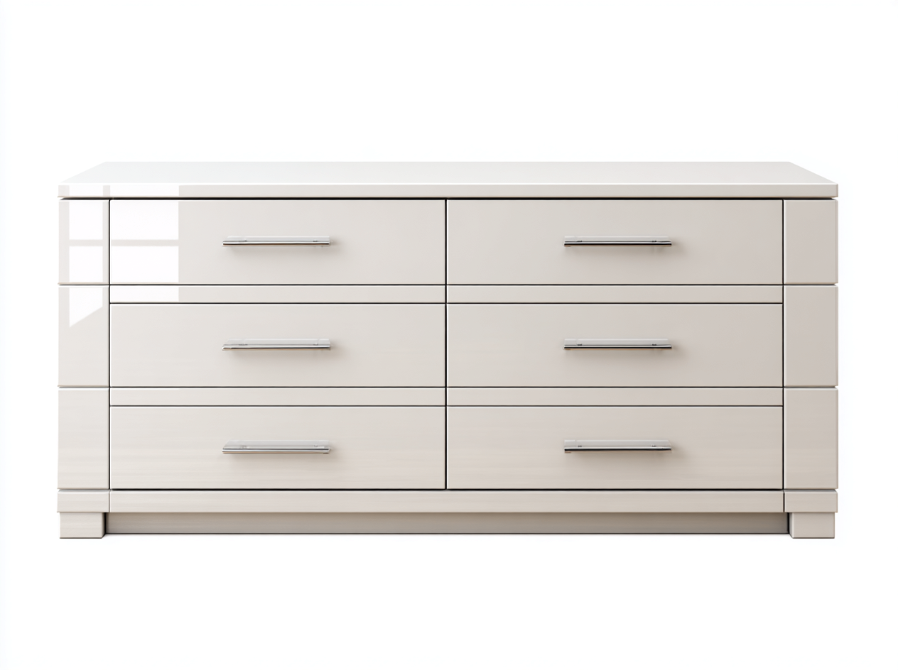 Kommode mit Schubladen Holzwerkstoff 150x45x75 cm - Beige - Für Schlafzimmer - Modernes Design-Loftgetyard