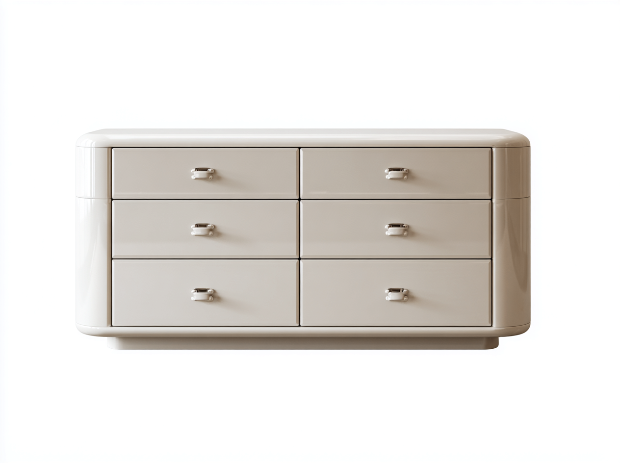 Kommode mit Schubladen Holzwerkstoff 150x45x70 cm - Beige - Für Schlafzimmer - Modernes Design-Loftgetyard