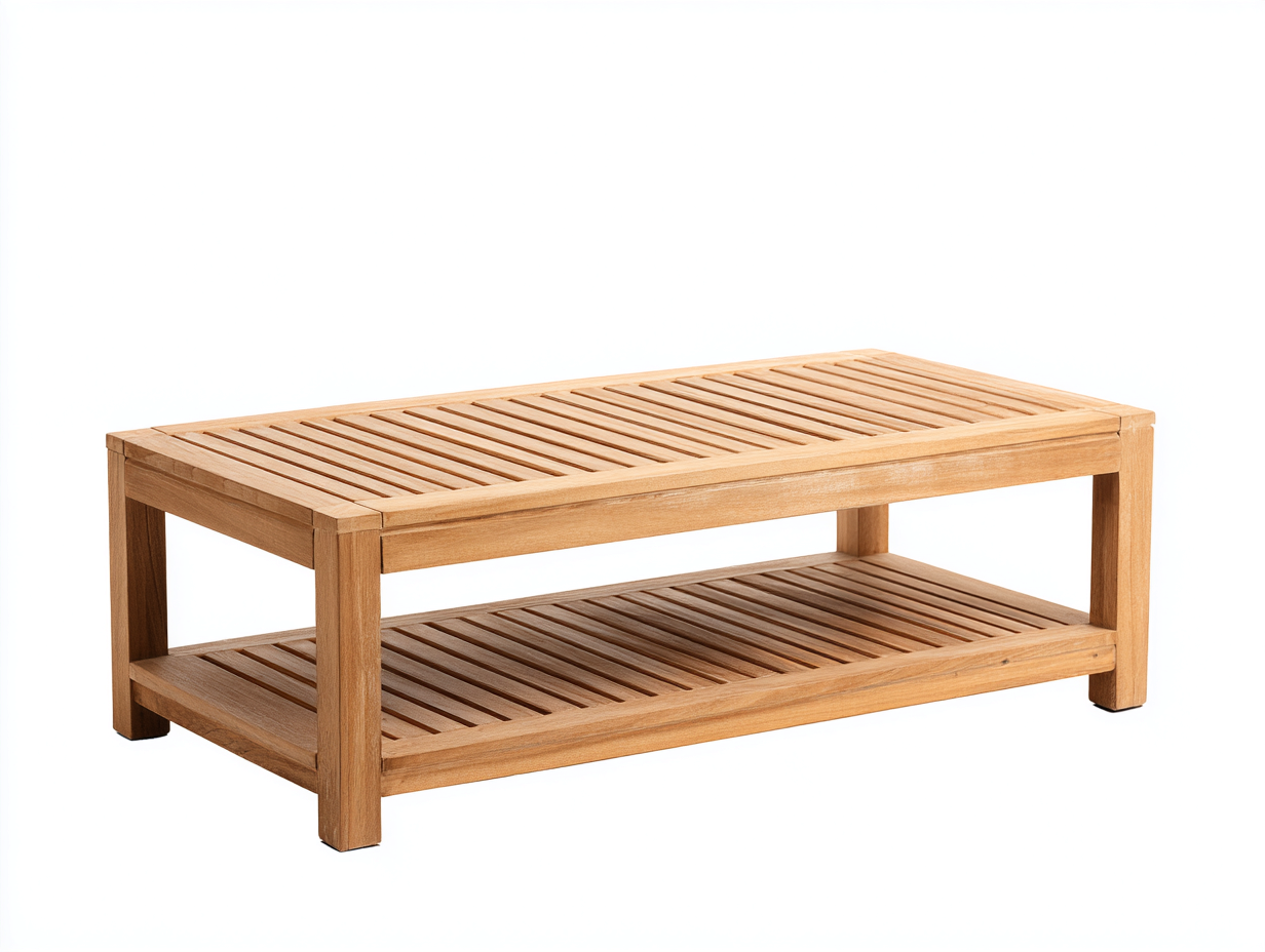 Gartentisch Holz 110x60x45 cm - Natur - Für Garten - Modernes Design-Loftgetyard