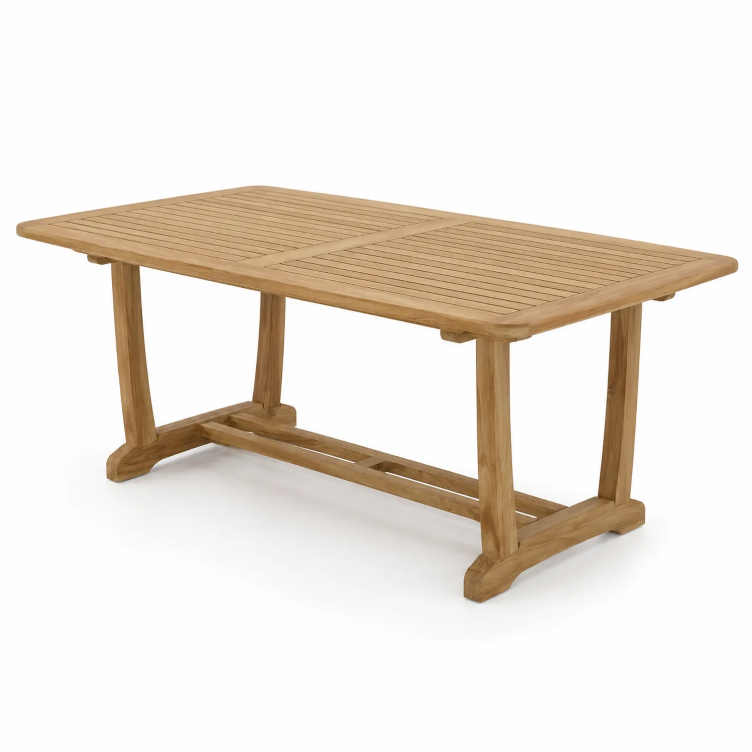 Rechteckiger Teakholz Gartentisch 180x90 cm