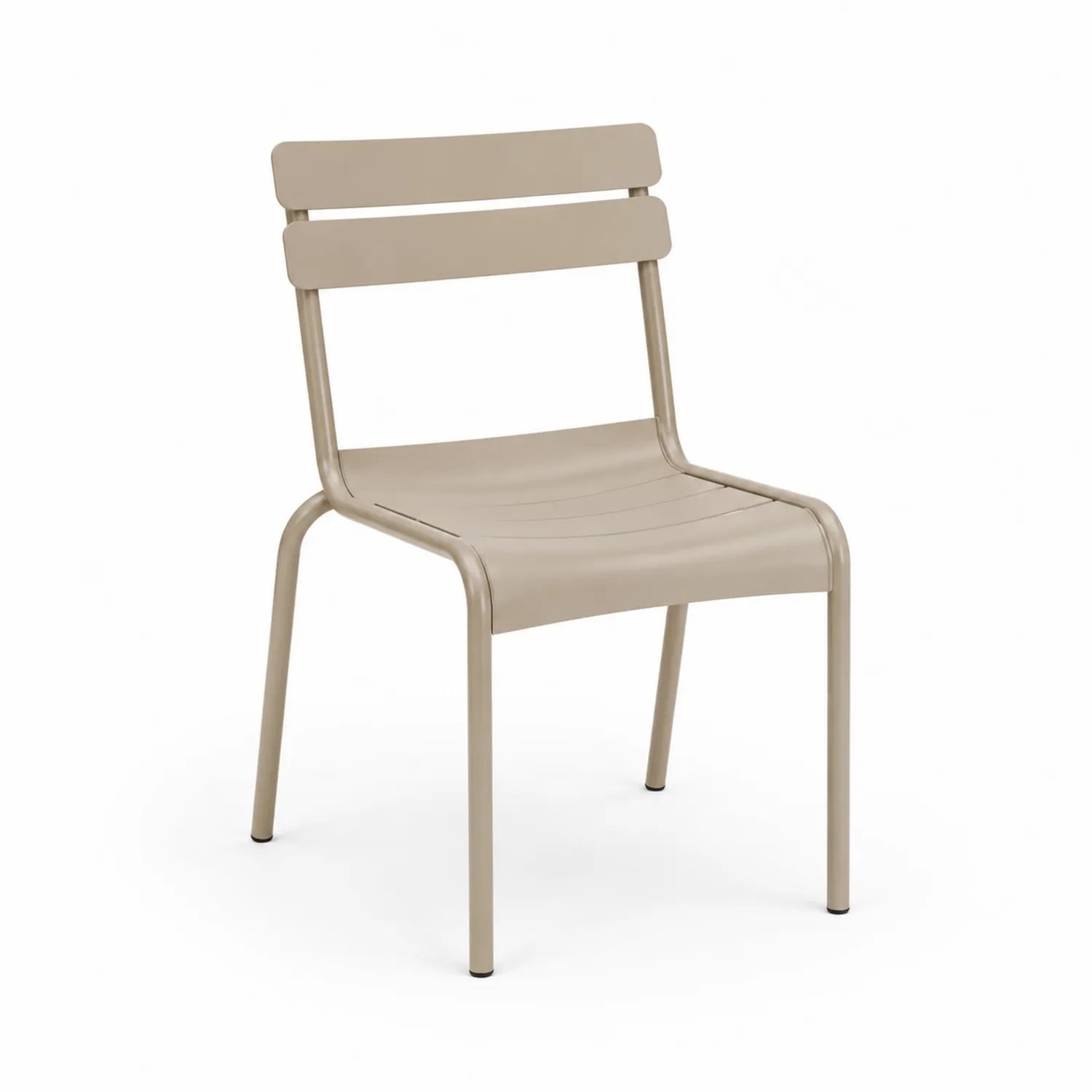 Metallstuhl Stahl Beige