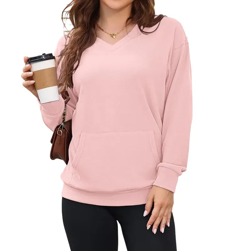 BEST SALE - Seasonal Clearance🔥 Women's Hoodless V-neck Sweatshirt