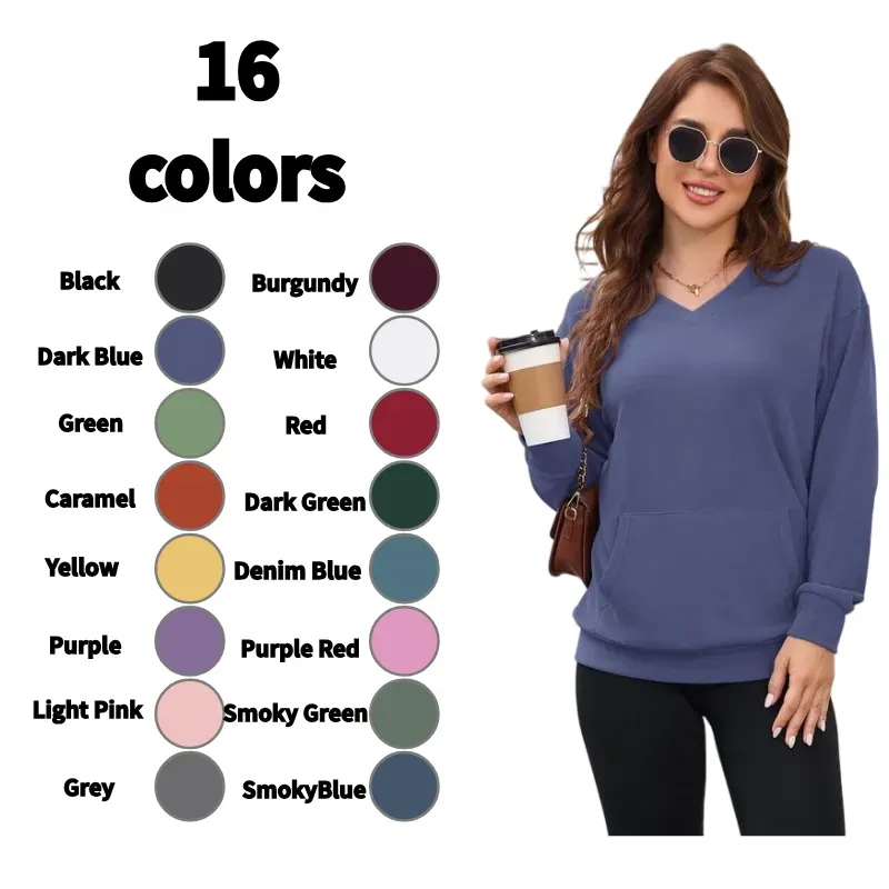 BEST SALE - Seasonal Clearance🔥 Women's Hoodless V-neck Sweatshirt