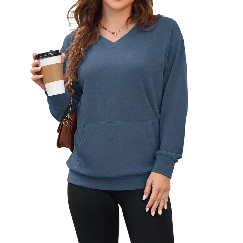 BEST SALE - Seasonal Clearance🔥 Women's Hoodless V-neck Sweatshirt