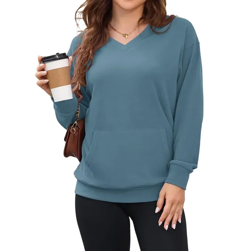 BEST SALE - Seasonal Clearance🔥 Women's Hoodless V-neck Sweatshirt