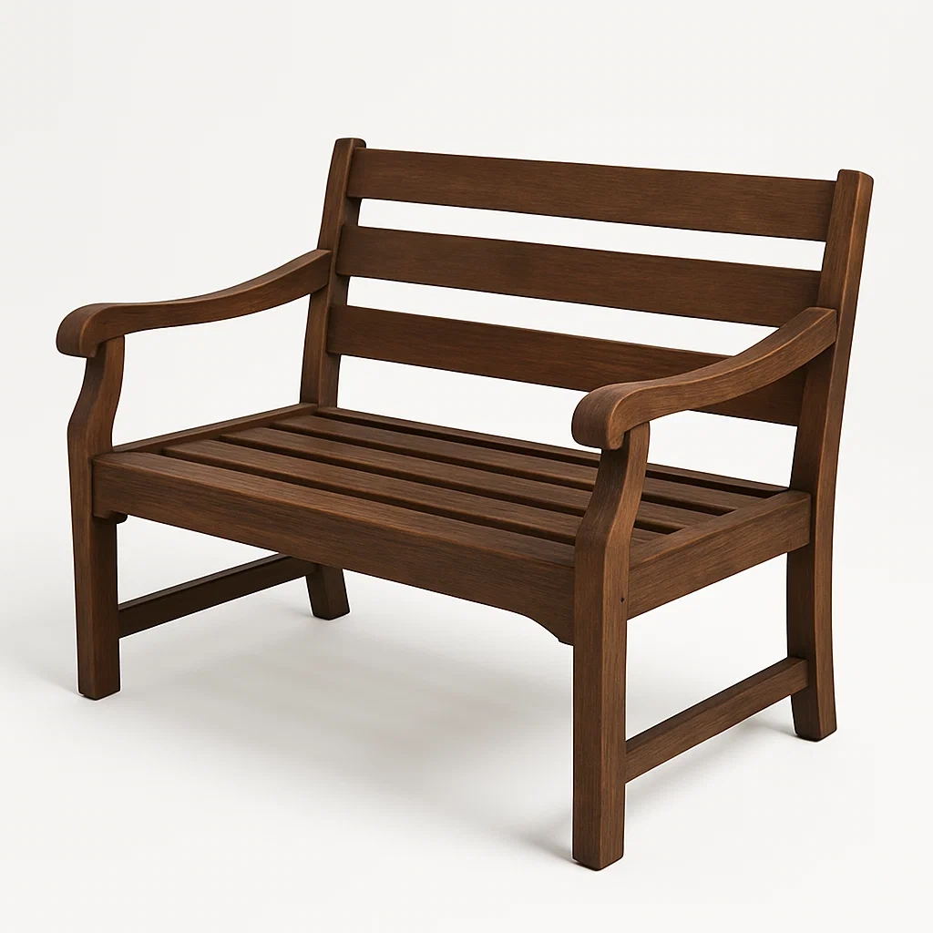 Teakholz Gartenbank 120x60x80 cm Braun-homelydesignhub