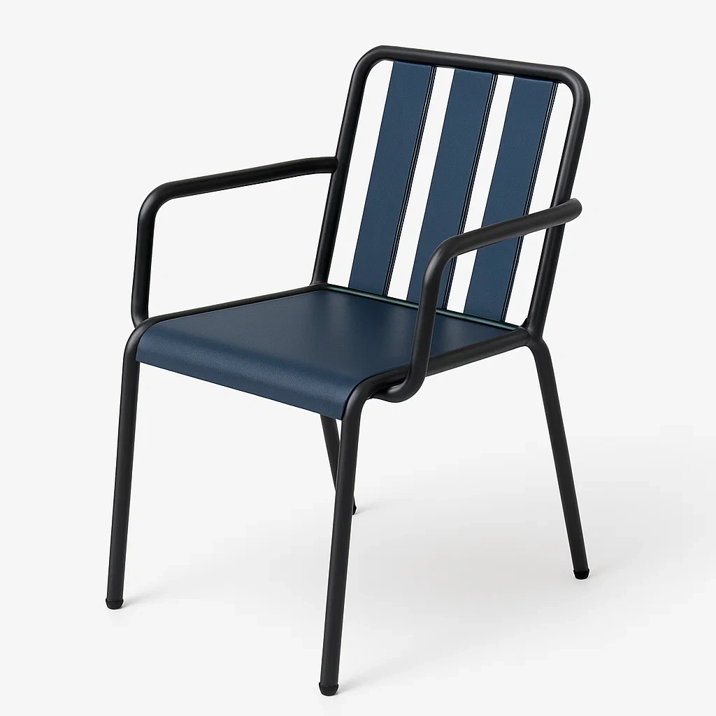 Stuhl Metall Blau 85x50x55 cm-homelydesignhub