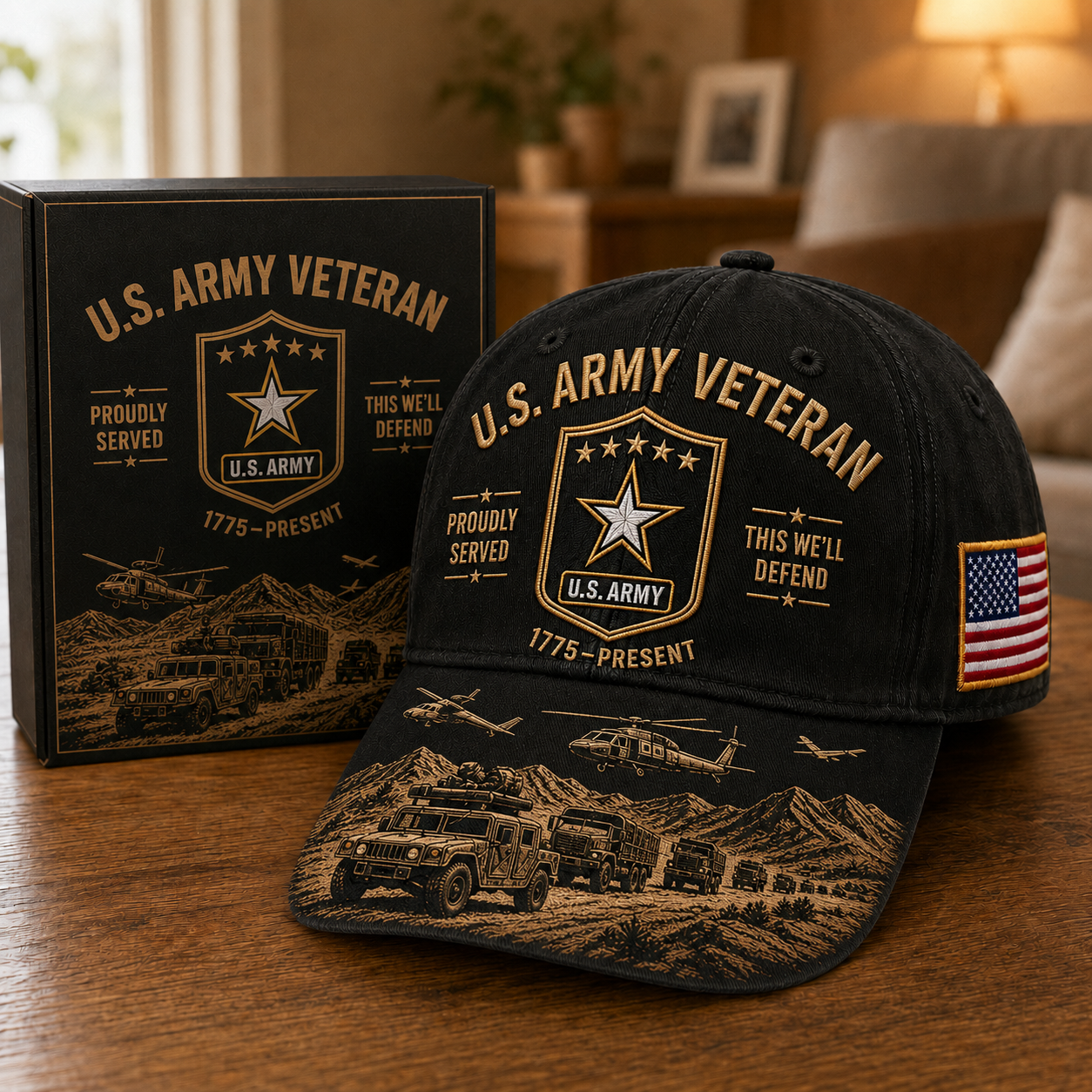 U.S. Army Veteran Proudly Served Commemorative Cap 🇺🇸