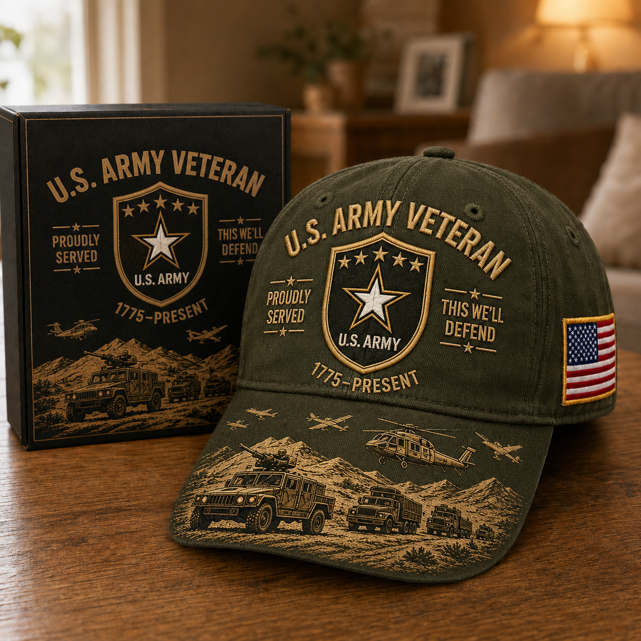 U.S. Army Veteran Proudly Served Commemorative Cap 🇺🇸