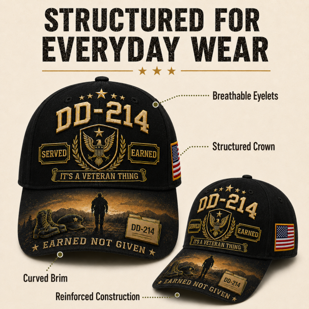 DD-214 Served Earned Commemorative Cap