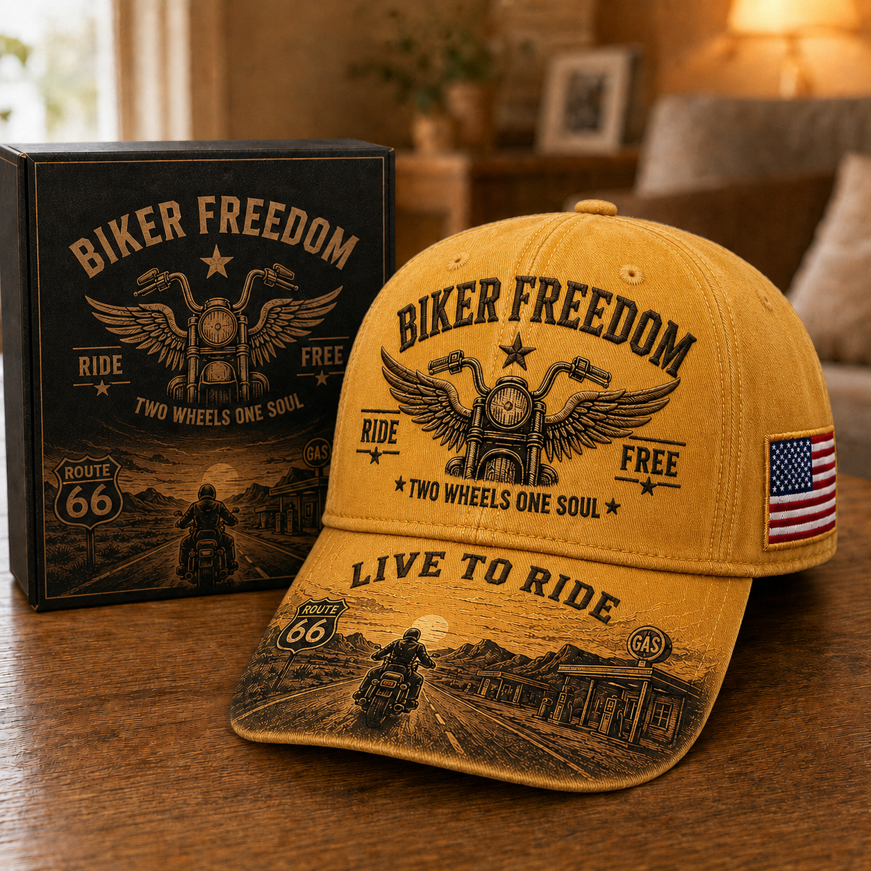 Biker Freedom Live To Ride Commemorative Cap