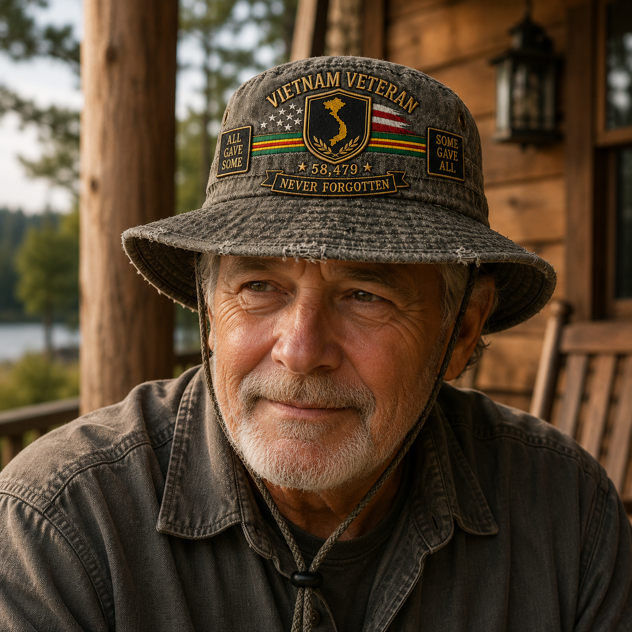 Vietnam Veteran Welcome Home Memorial Bucket Hat