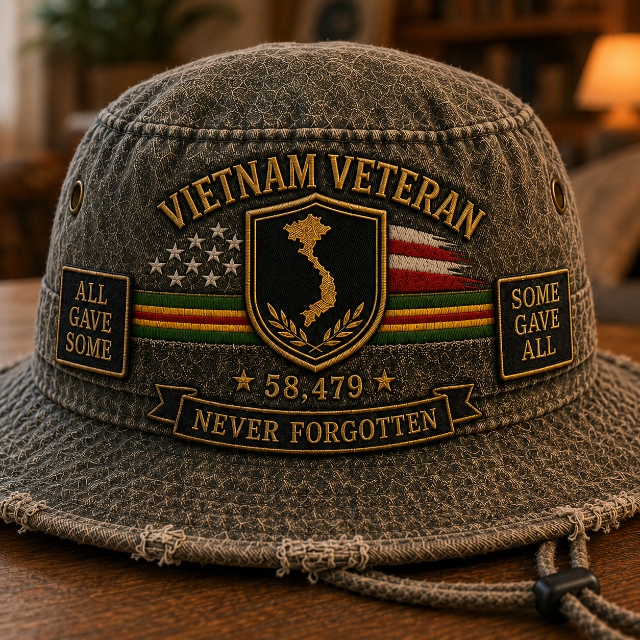Vietnam Veteran Welcome Home Memorial Bucket Hat