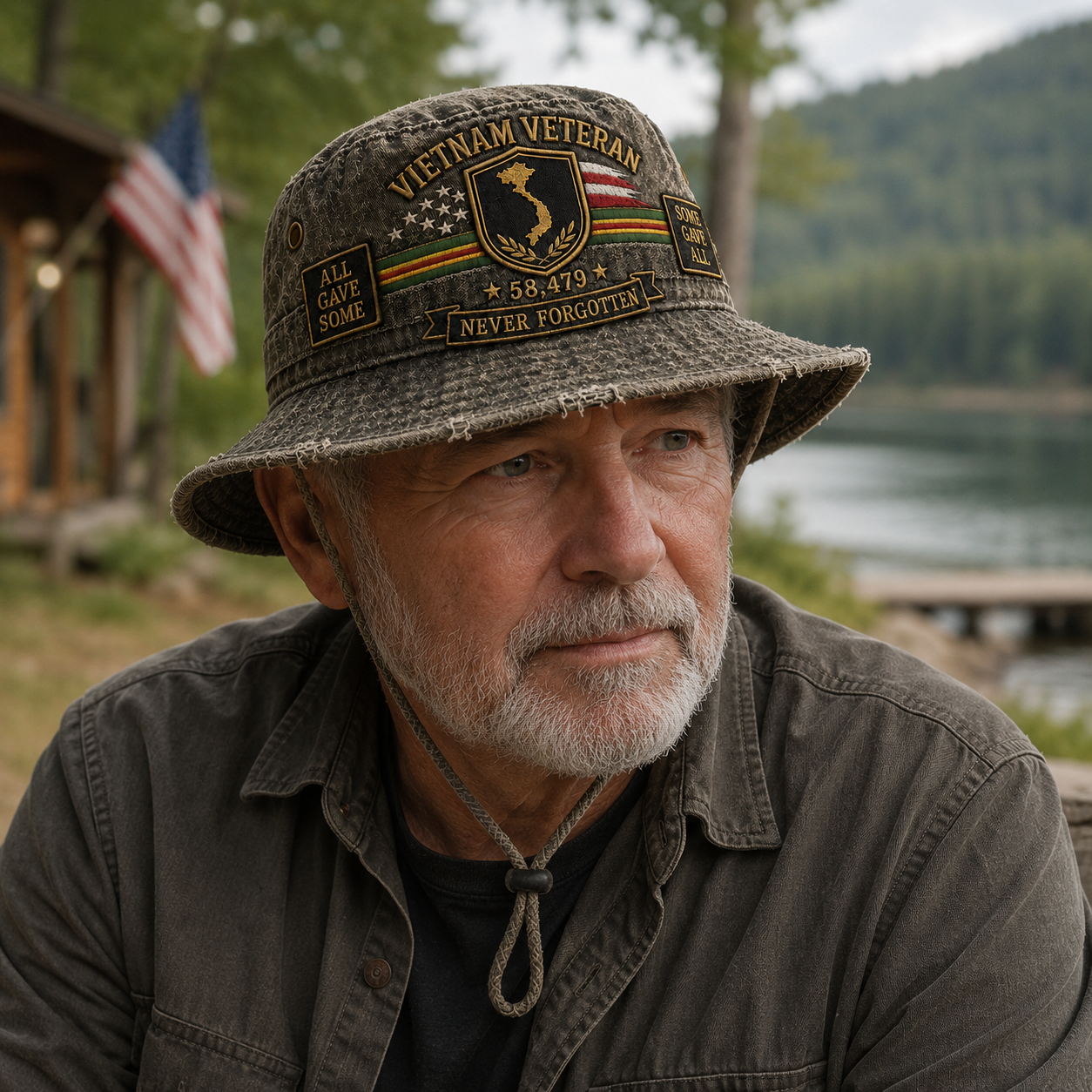 Vietnam Veteran Welcome Home Memorial Bucket Hat