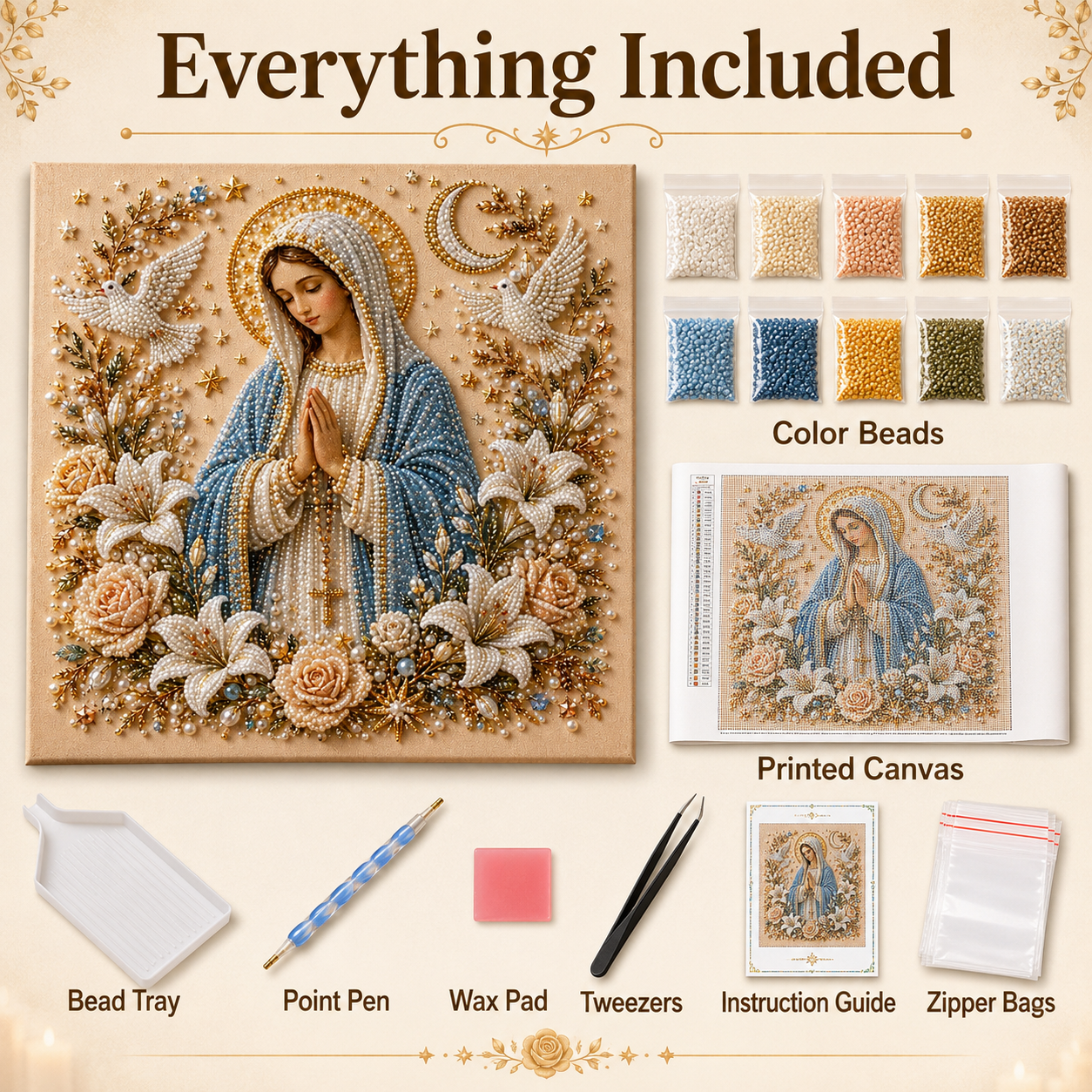🙏 Faith Made By Hand Sacred Pearl Art Kit