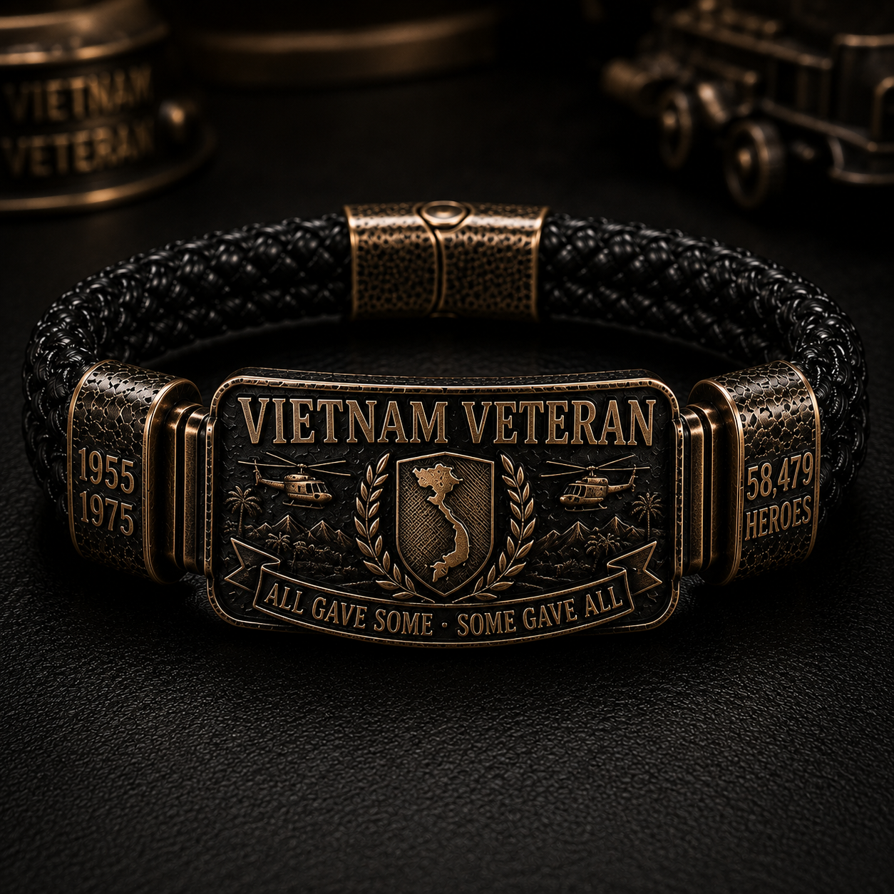 Vietnam Veteran Tribute Bracelet – 1955–1975 Memorial Edition