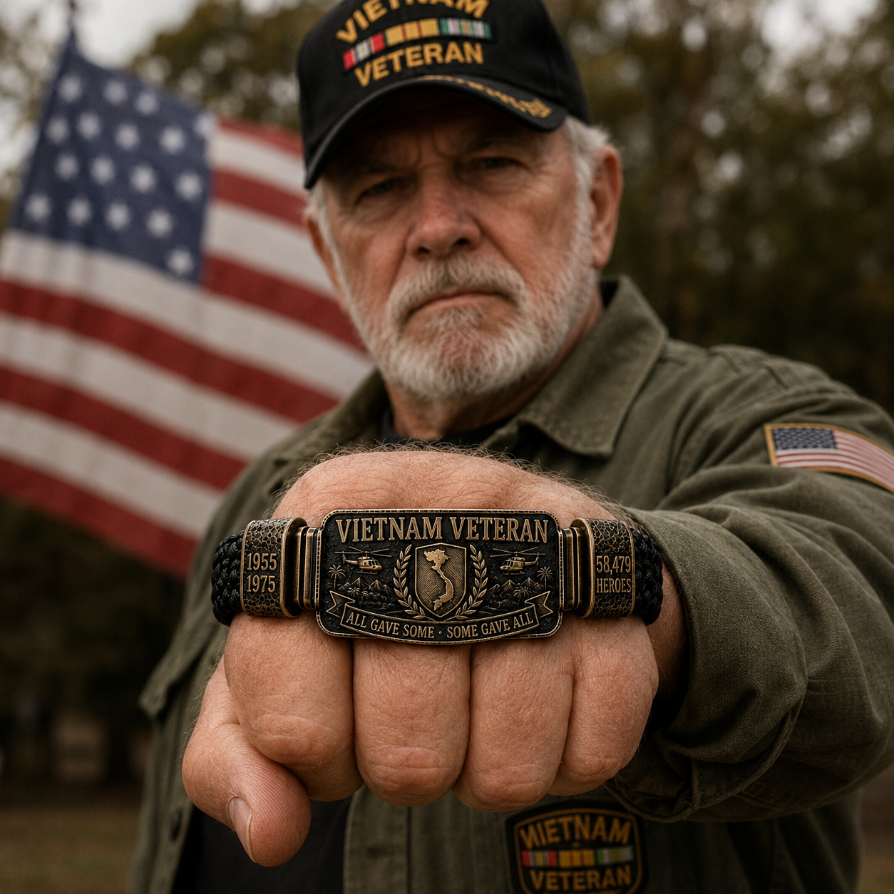 Vietnam Veteran Tribute Bracelet – 1955–1975 Memorial Edition