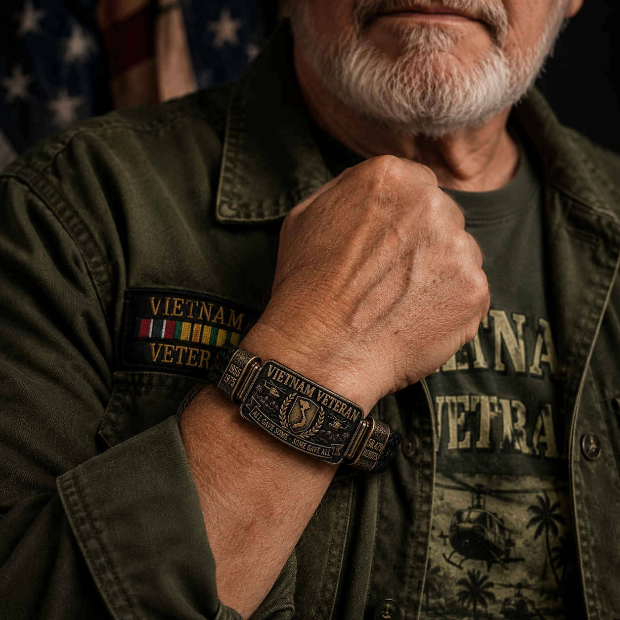 Vietnam Veteran Tribute Bracelet – 1955–1975 Memorial Edition