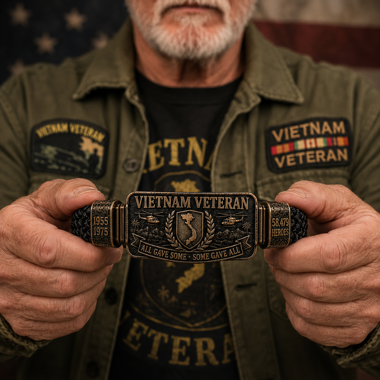 Vietnam Veteran Tribute Bracelet – 1955–1975 Memorial Edition