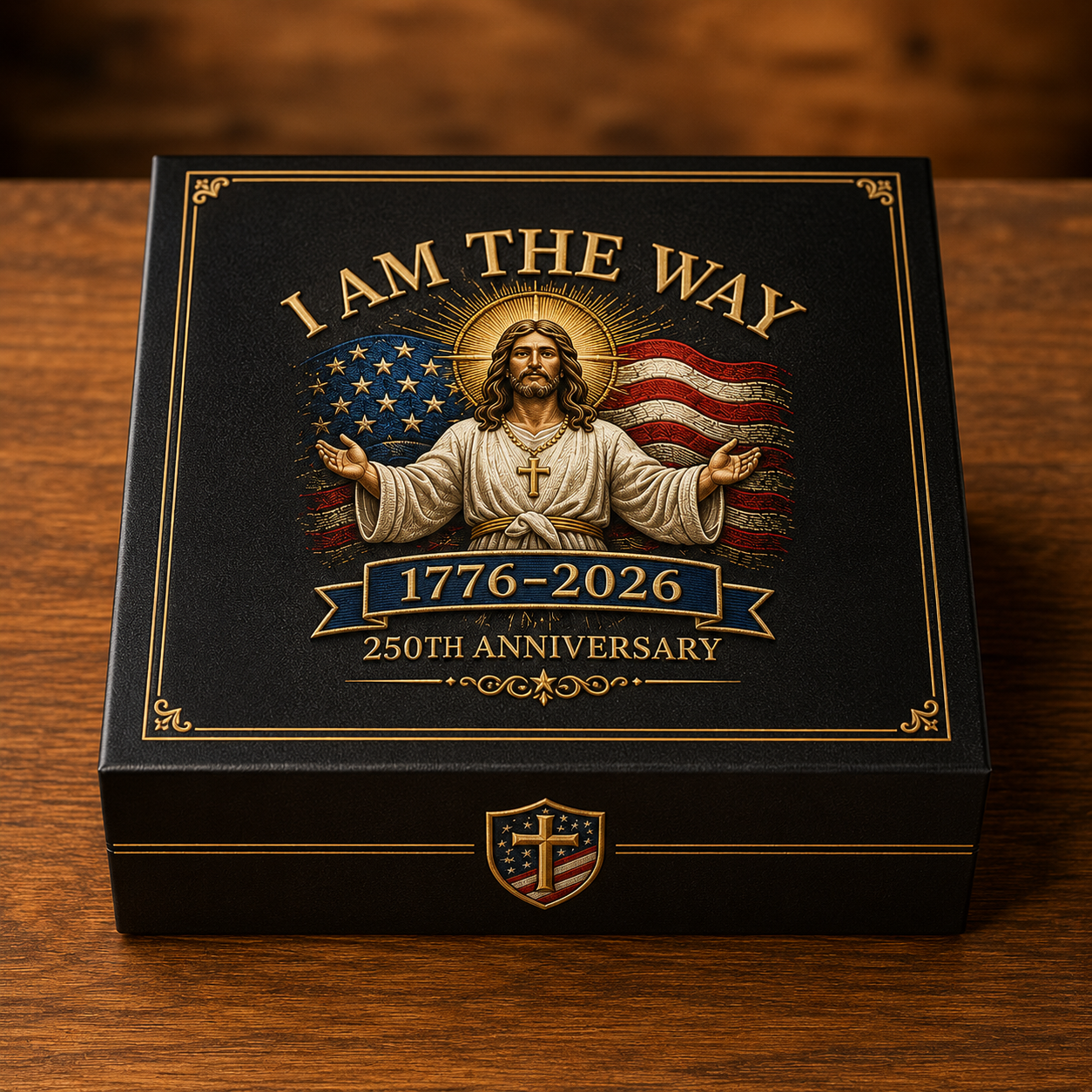 I Am The Way 1776–2026 Faith Heritage Cap 🎁 Free Double-Sided Honor Coin With Every Cap Purchase 🇺🇸