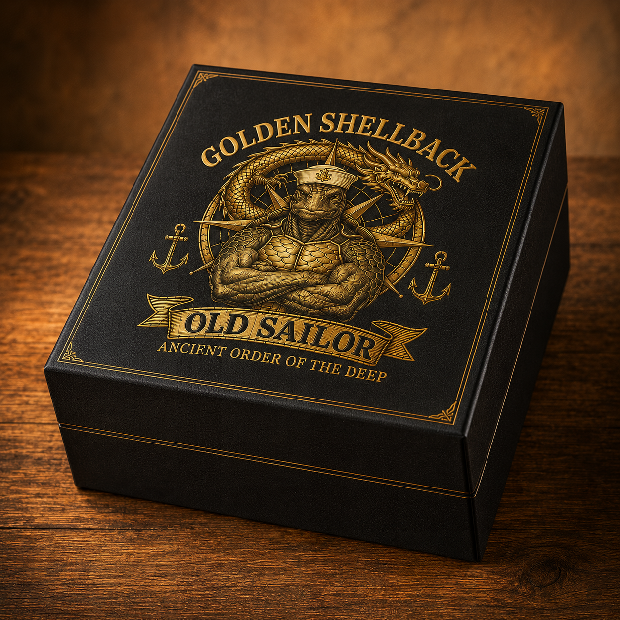 Golden Shellback Cap🎁 Free Honor Coin With Every Cap Purchase