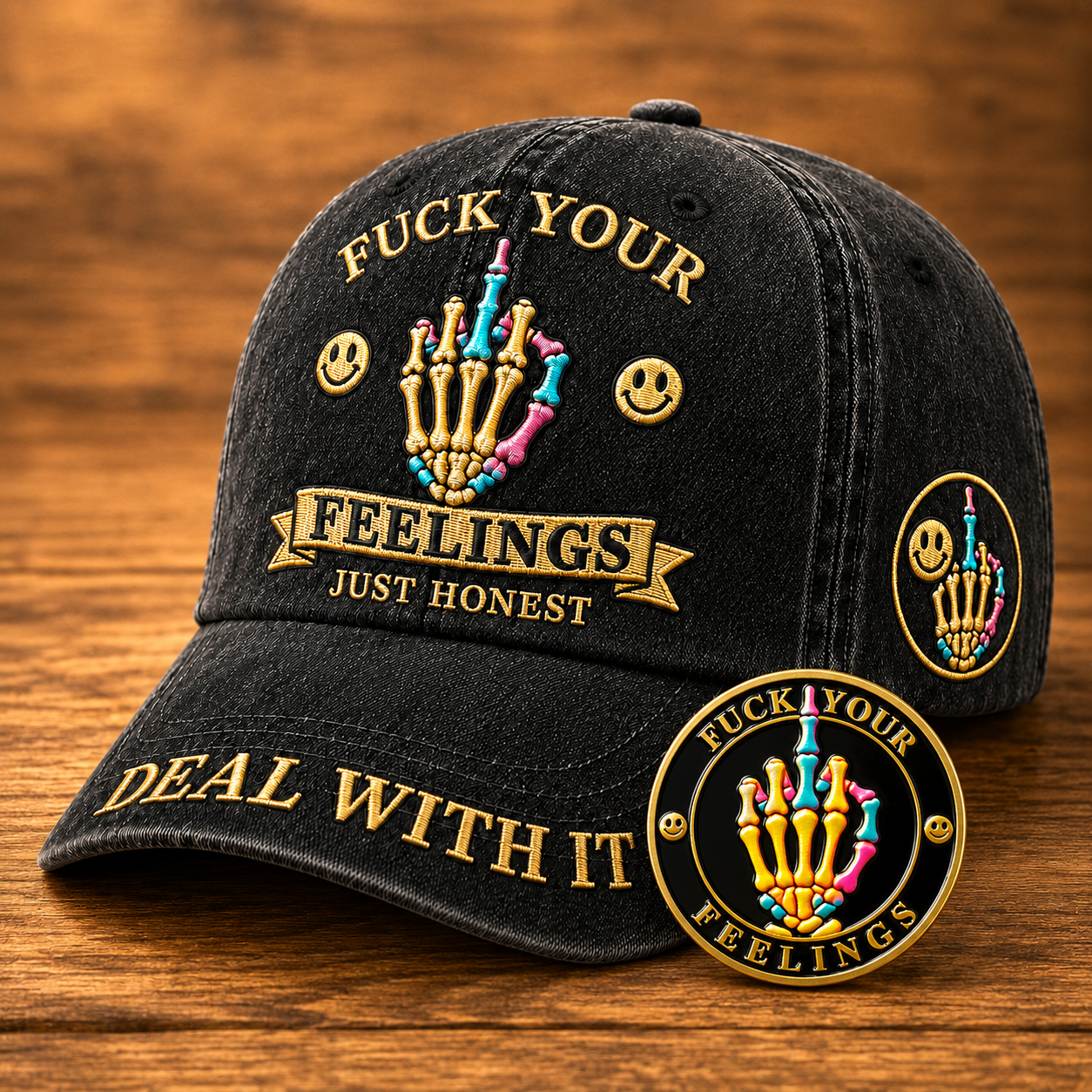 FXXK YOUR FEELINGS Cap 🎁 Free Double-Sided Honor Coin With Every Cap Purchase
