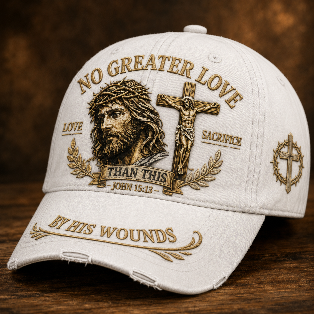 No Greater Love Christ Sacrifice Cap 🎁 Free Double-Sided Honor Coin With Every Cap Purchase