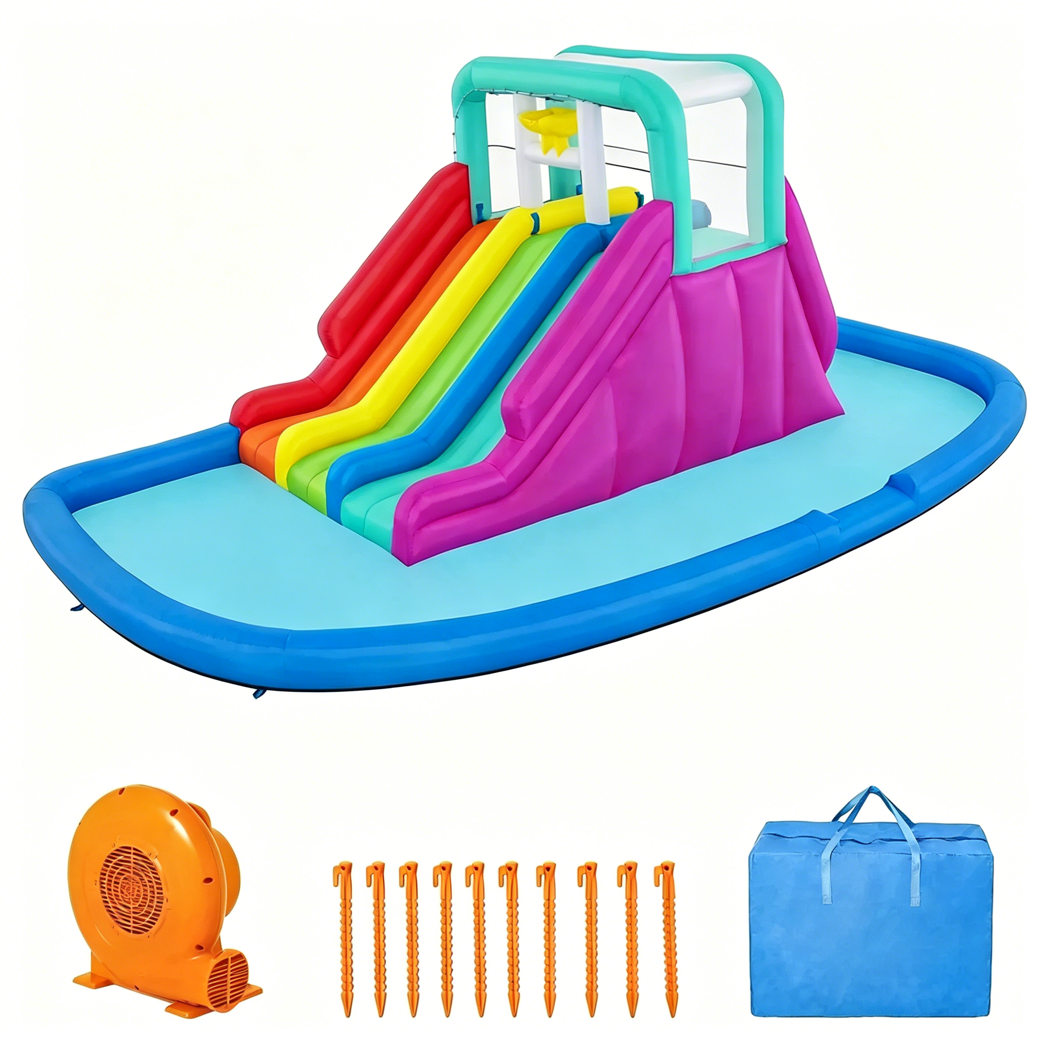 Triple Splash Kids Inflatable Water Park