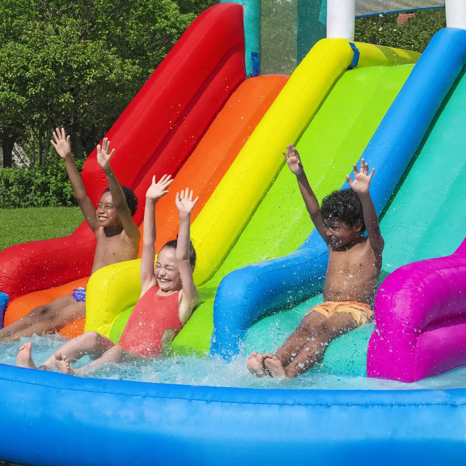 H2OGO! Triple Splash Kids Inflatable Water Park